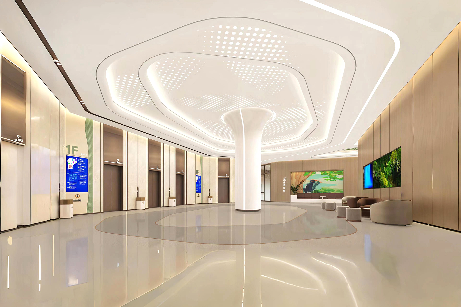 厚德医院电梯厅