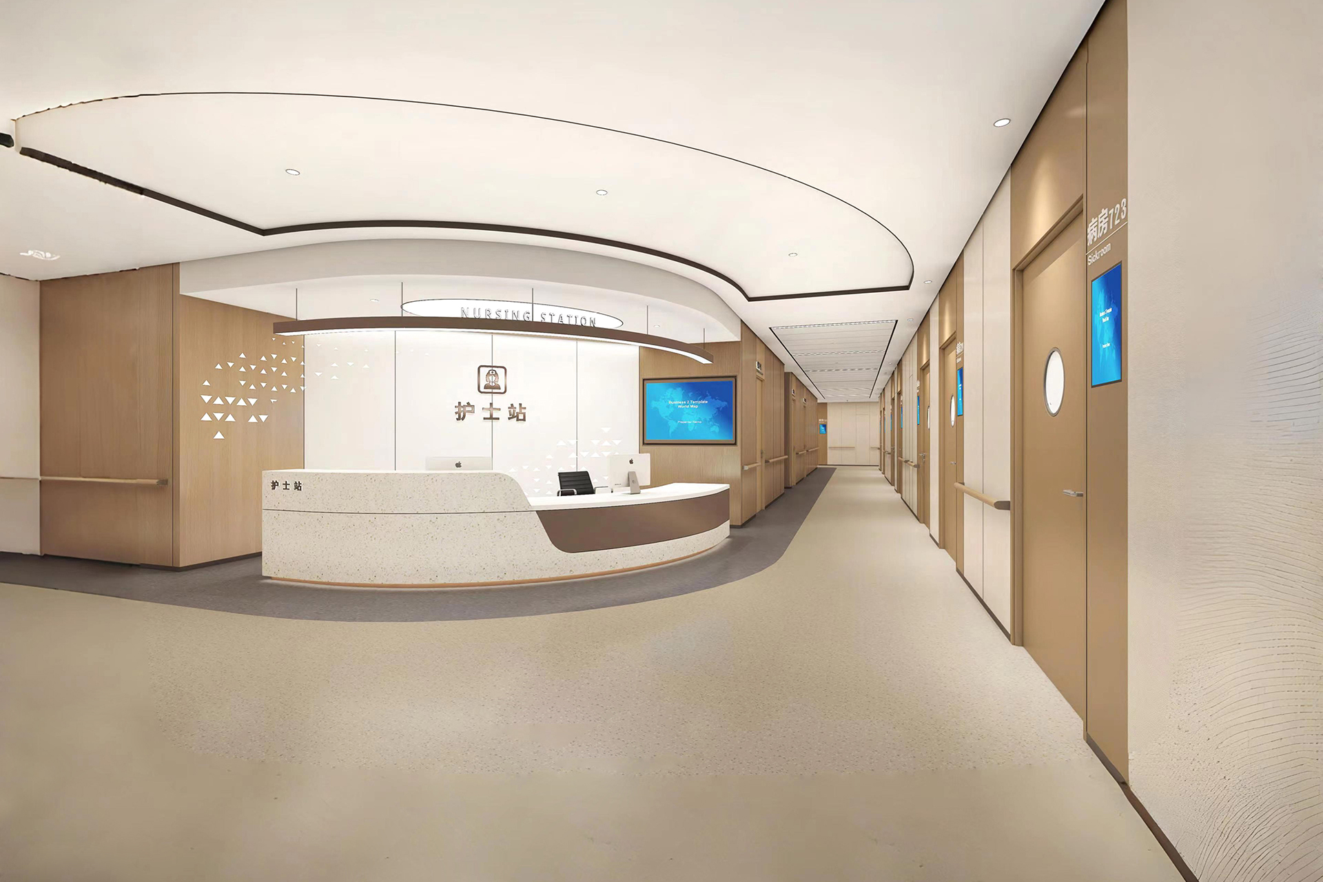 厚德医院病房效果图